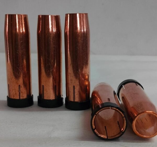 MIG CO2 Welding Torch Conical Gas Nozzle 36KD Copper 5 Pieces