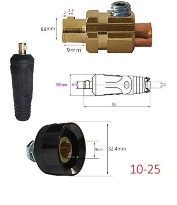 Connectors (Male & Female, 35-50) 4 pcs - Image 2